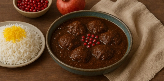 طرز تهیه فسنجون با گوشت قلقلی؛ آموزش مرحله به مرحله