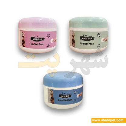 پک دستمال مرطوب چشم، گوش و دندان سگ و گربه گلدپد