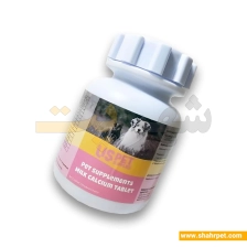 قرص کلسیم شیر سگ و گربه یو اس پت