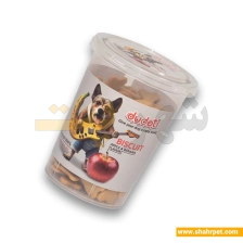 بیسکویت تشویقی سگ دودوتی موز و سیب وزن ۱۵۰ گرم