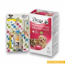 ست شیرخشک بچه‌گربه و توله‌سگ پرسا و شیشه شیر