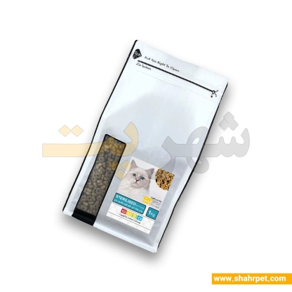 غذای گربه عقیم رفلکس سالمون و برنج بسته بندی شهرپت وزن ۱ کیلوگرم
