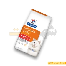 غذای خشک یورینری گربه هیلز کنترل استرس c/d وزن ۱.۵ کیلوگرم