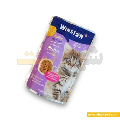 پوچ بچه گربه وینستون مرغ در سس ۱۰۰ گرم