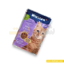 پوچ گربه وینستون گوشت گوزن و اردک در ژله ۱۰۰ گرم