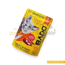 پوچ گربه بادو جگر در ژله وزن ۸۵ گرم