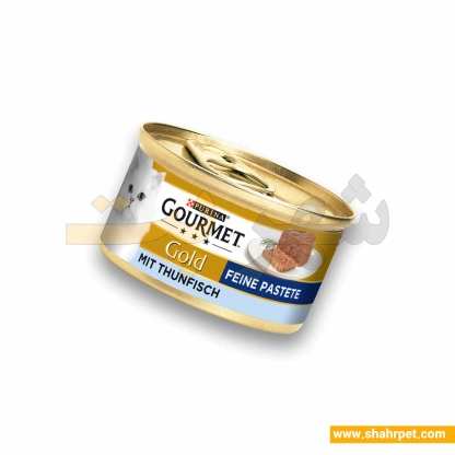 کنسرو گربه گورمت گلد پته ماهی تن وزن 85 گرم