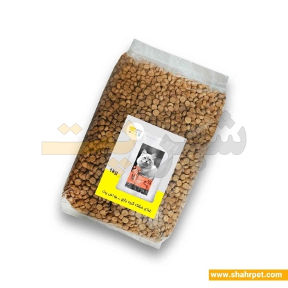 غذای خشک گربه یو اس پت طعم بره، مرغ و ماهی بسته بندی شهرپت ۱ کیلوگرم