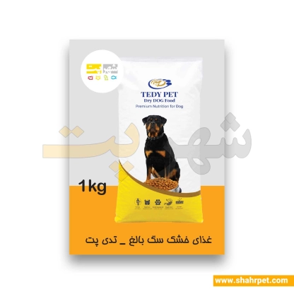 غذای خشک سگ بالغ تدی فیدار بسته بندی شهرپت وزن 1 کیلوگرم