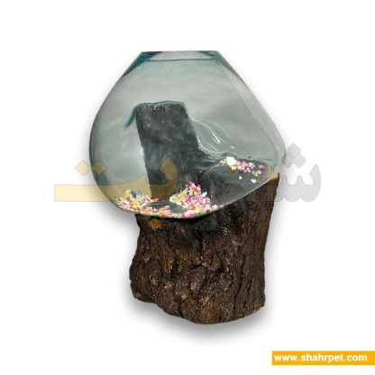 تنگ ماهی با پایه چوبی کد TSh01