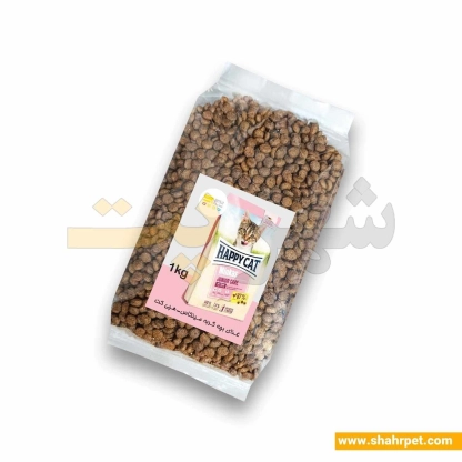 غذای خشک بچه گربه مینکاس هپی کت مرغ بسته بندی شهرپت 1 کیلوگرم