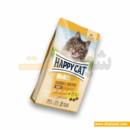 غذای خشک گربه هپی کت مینکاس آنتی هربال ۱۰ کیلوگرم
