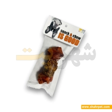 تشویقی سگ ایزگود شهرپت استخوان گره ای گوشت دورپیچ گوشت 12 سانتی‌متری