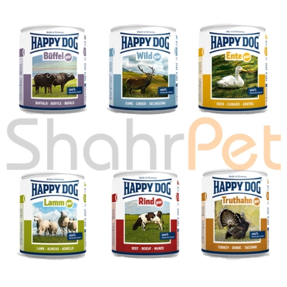 غذای مرطوب کنسروی سگ بالغ هپی داگ<br>Happy Dog Can