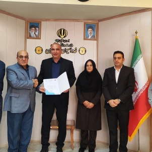 ابلاغ حکم ریاست هیئت بدمینتون استان تهران به علی مؤذن