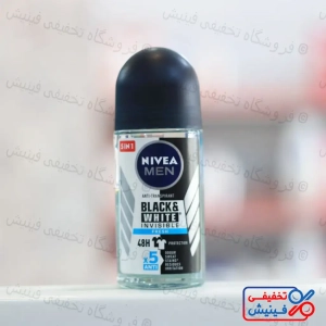 مام رول ضد تعریق مردانه نیوا Black & White Invisible Fresh حجم 50 میل