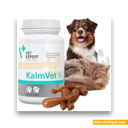 مکمل آرامبخش سگ و گربه وت اکسپرت Kalmvet بسته 60 عددی