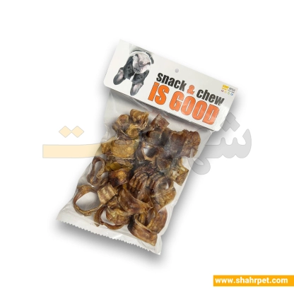 تشویقی سگ ایزگود شهرپت خرخره متوسط گاو وزن 250 گرم