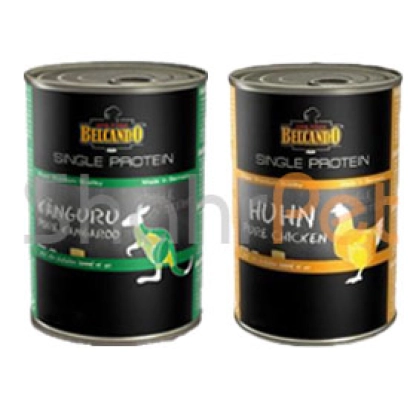 غذای مرطوب کنسروی سگ بالغ بلکاندو منو پروتئین 200 گرمی<br>Belcando Singel Protein