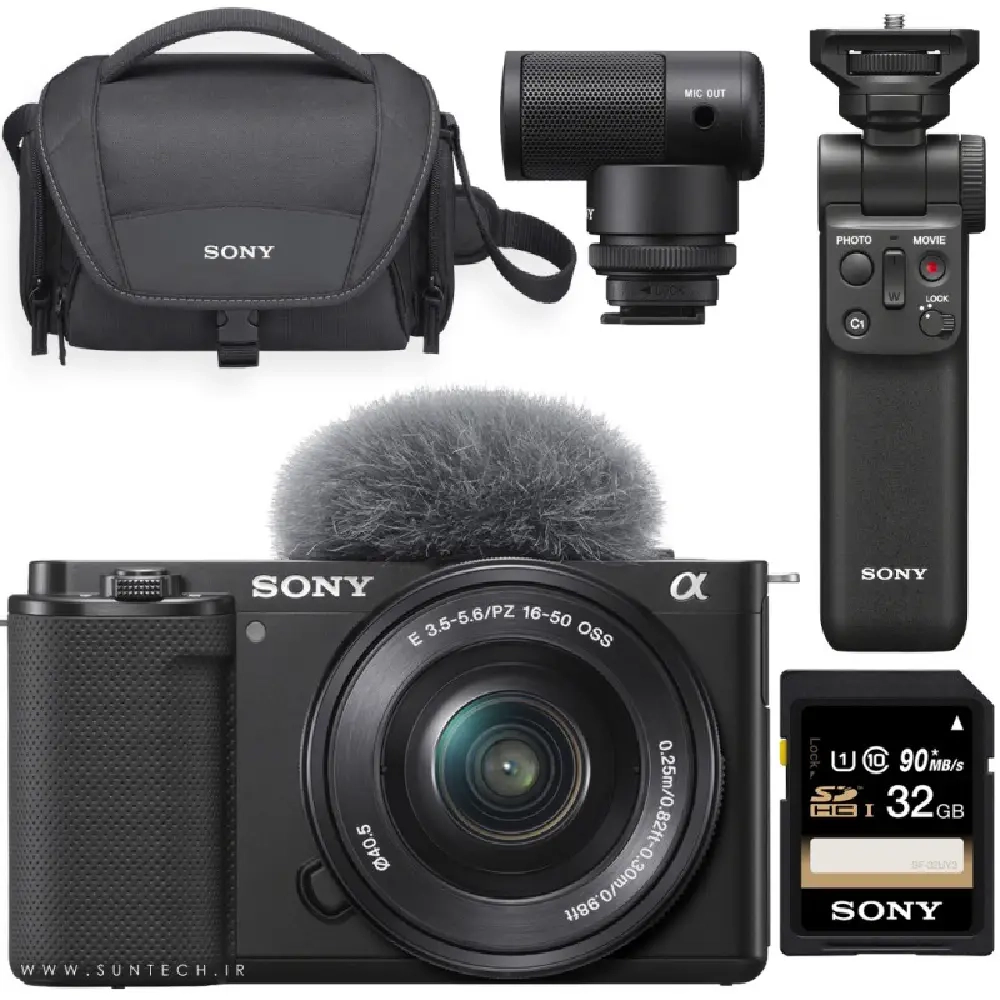 دوربین بدون اینه سونی همراه بالوازمsony zv-e10