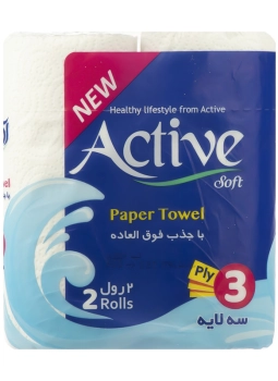 دستمال حوله ایی اکتیو ۲ عددی