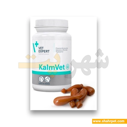 مکمل آرامبخش سگ و گربه وت اکسپرت Kalmvet بسته 60 عددی