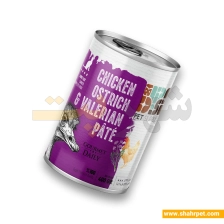 کنسرو گربه سوپر پرمیوم دی پی اس مرغ، شترمرغ و سنبل الطیب 400 گرم