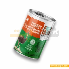 کنسرو نچرال سگ دی پی اس شترمرغ و بوقلمون 400 گرم