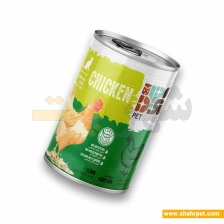 کنسرو نچرال گربه دی پی اس مرغ خالص 400 گرم