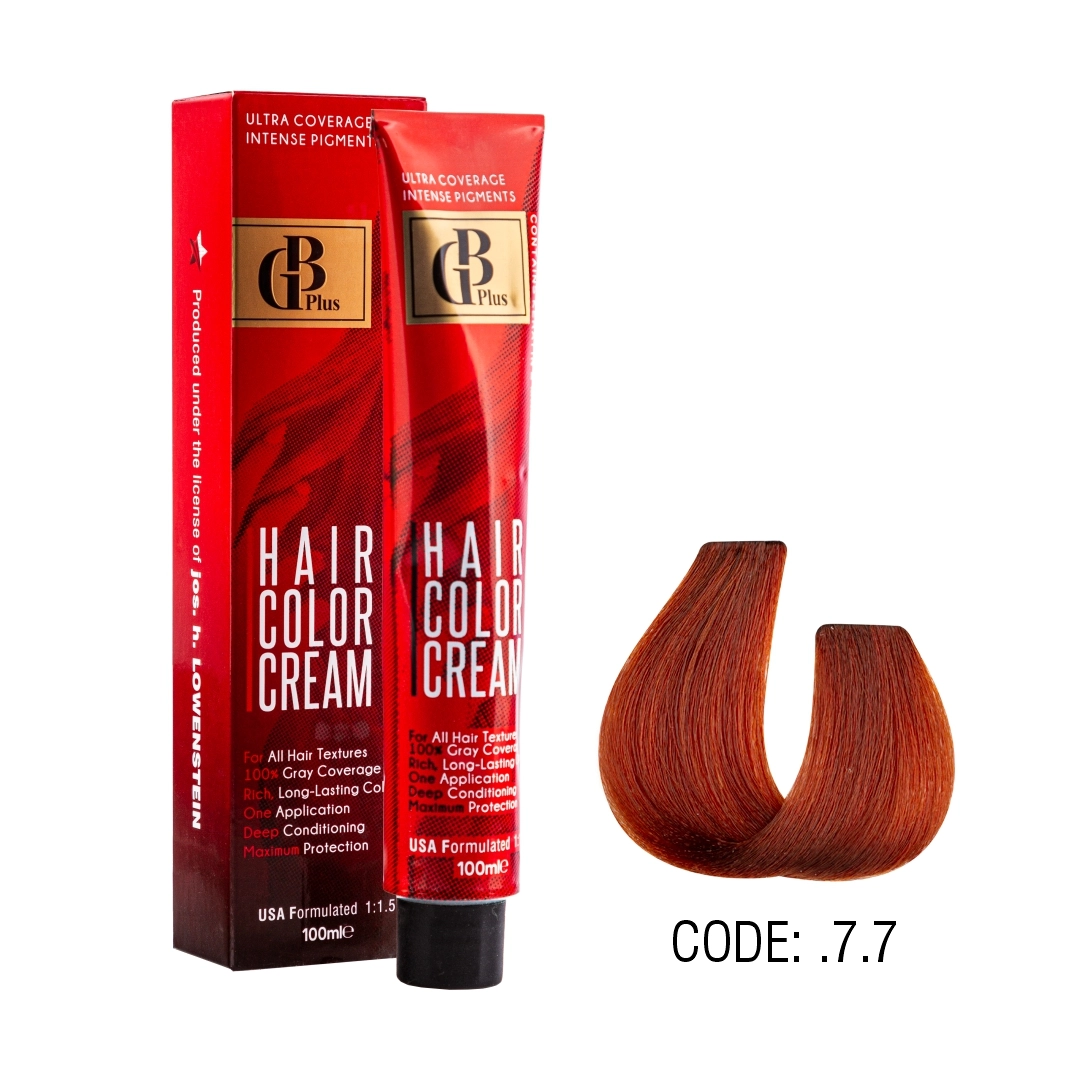 رنگ مو جی بی پلاس گروه رنگ های ترکیبی حجم 100 میل شماره 7/7 مسی