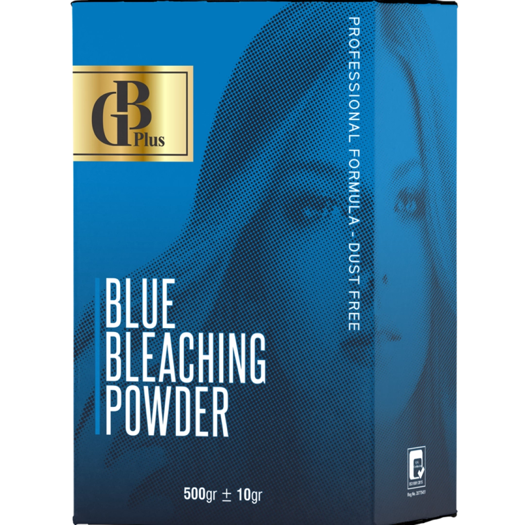 پودر دکلره آبی جی بی پلاس حجم 500 گرم