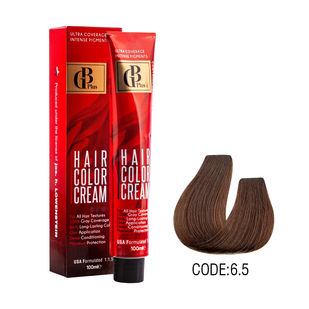 رنگ مو جی بی پلاس گروه طلایی حجم 100 میل شماره 6/5 بلوند طلایی تیره