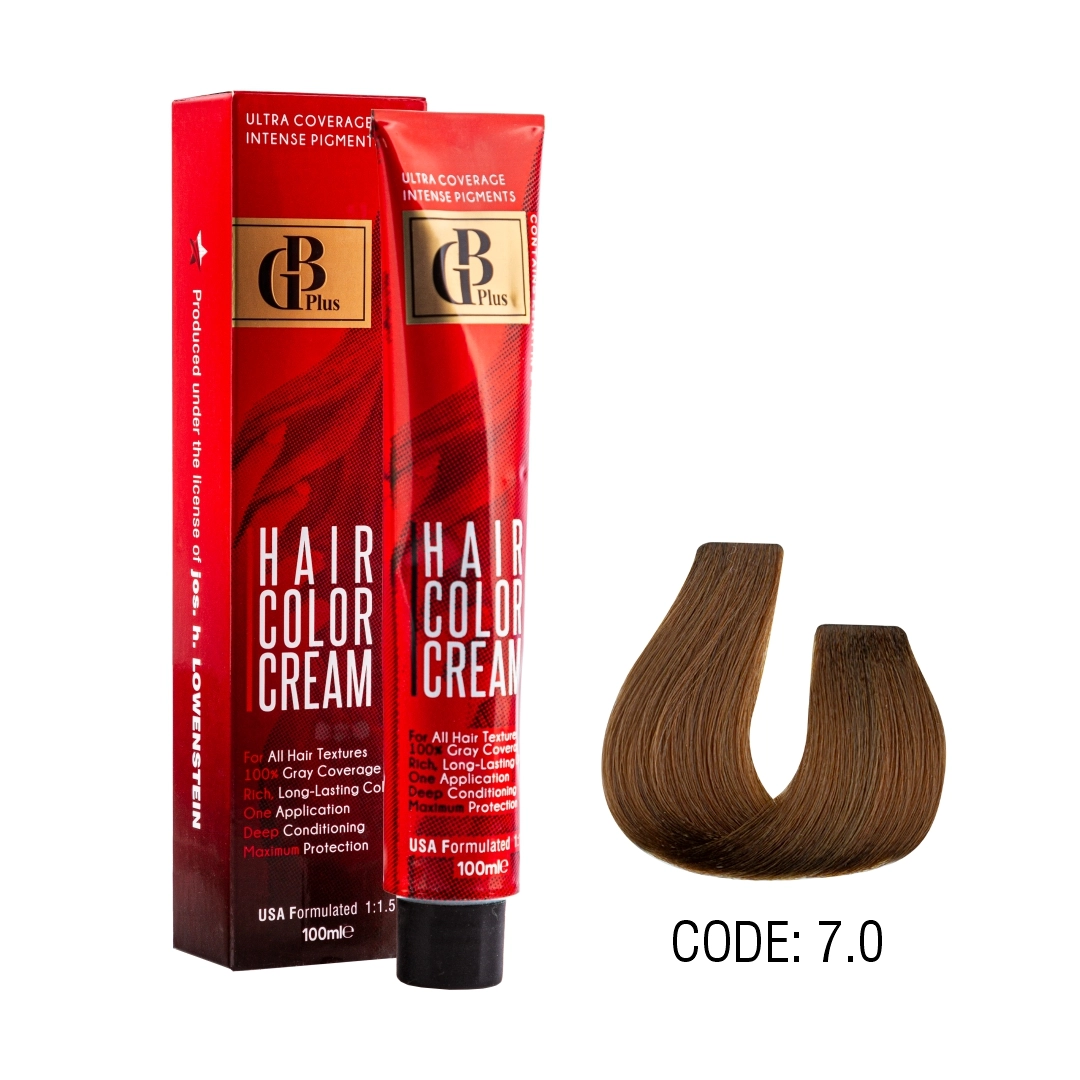 رنگ مو جی بی پلاس گروه طبیعی حجم 100 میل شماره 7 بلوند متوسط