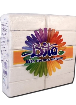 دستمال کاغذی اقتصادی بی تا ۱۰ بسته ۱۰۰ عددی