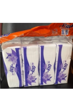 دستمال کاغذی اقتصادی بی تا ۴  بسته ۲۰۰ عددی