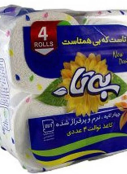دستمال توالت 4 قلو بی تا