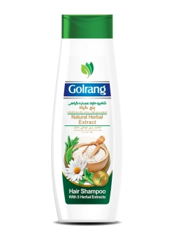 شامپو مو حاوی عصاره 5 گیاه گلرنگ ۴۰۰ گرمی