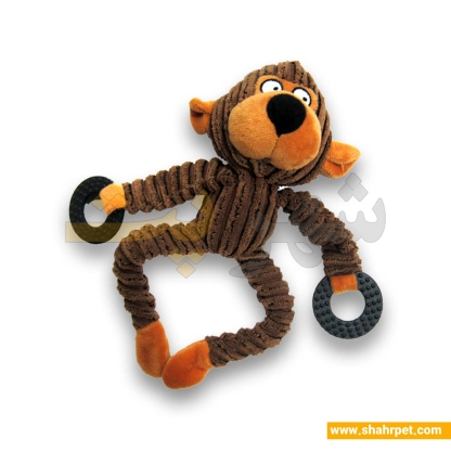 اسباب بازی سگ دندانی صدا دار میمون