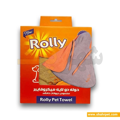حوله سگ و گربه رولی میکروفایبر