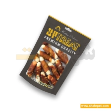 غذای تشویقی بیسکویت میله ای سگ اس پی با دورپیچ مرغ 