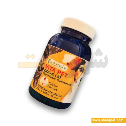 قرص مکمل غذای سگ و گربه سوباشی مدل Vita Pet Chicken Flavor 