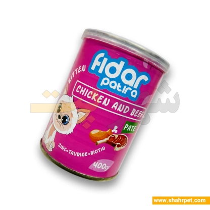کنسرو بچه گربه فیدار پاتیرا مرغ و گوشت