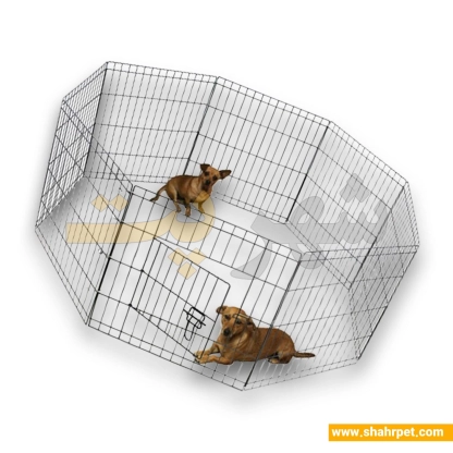 پارک فلزی سگ پانیتو هپی پت 8 ضلعی