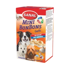 قرص مکمل غذای سگ سانال مدل Mini Bonbons Garlic وزن 150 گرم