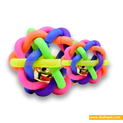 توپ ماکارونی سگ و گربه زنگوله دار