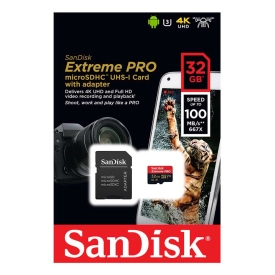کارت حافظه SanDisk 32GB Extreme Pro Micro SDHC