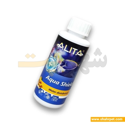 محلول ضد عفونی کننده آب آکواریوم آلیتا Aqua Shield حجم 120 میل