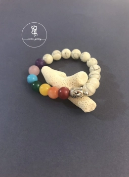 دستبند زنانه سنگ هفت چاکرا کد١٤٠٥