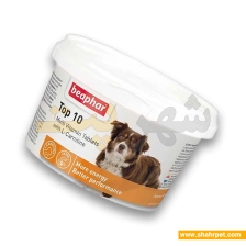 قرص مولتی ویتامین تاپ تن سگ بیفار بسته بندی شهرپت ۲۰ عددی