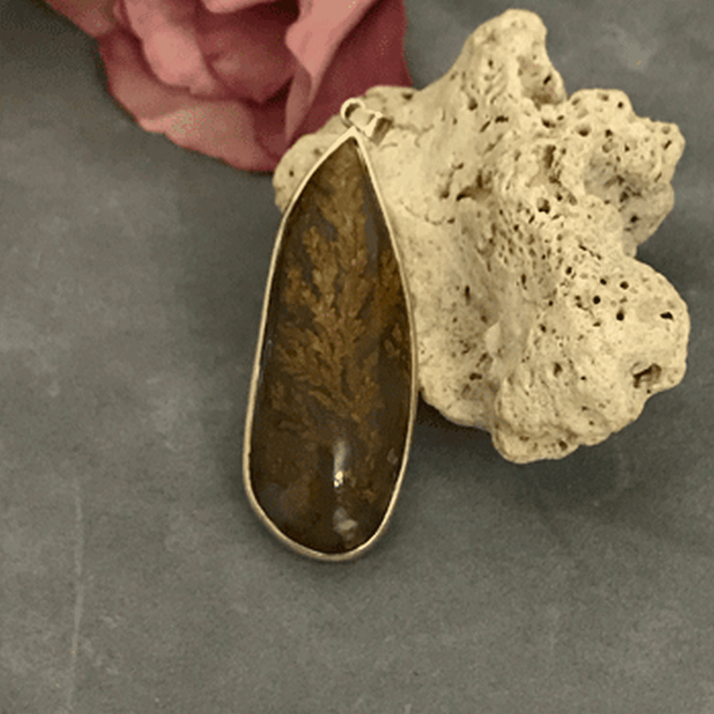 آویز عقیق پاییزی کد1244